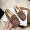 Autumn and Winter New Leather and Fur Integrated Doudou Shoes Women's Cotton Shoes Plush Versatile Fluff Shoes Flat Student Shoes
