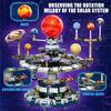 Planet Drehend Universum Interstellar Sonnensystem Bausteine Sonne Erde Weltraum Serie Wissenschaftliche Bildung Bausteine Kind