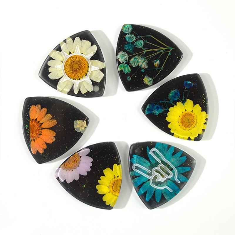 1/2/3Pcs Guitar Picks Molds for Resin Casting Guitars Pick Resin Mold for Musical Instruments Accessories Adult Kids