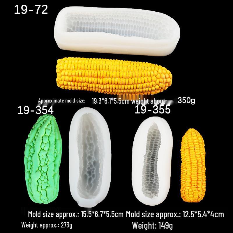 3D Bitter Gourd Silicone Mold for Cake, Mousse, and Ice Cream Decorations