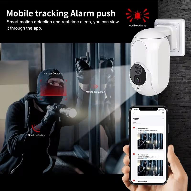 K7 Mini Camera Dual Lens Smart Security Camera 2K HD Camera 2.4GHz Night Vision Baby and Pet Monitoring Motion Detection