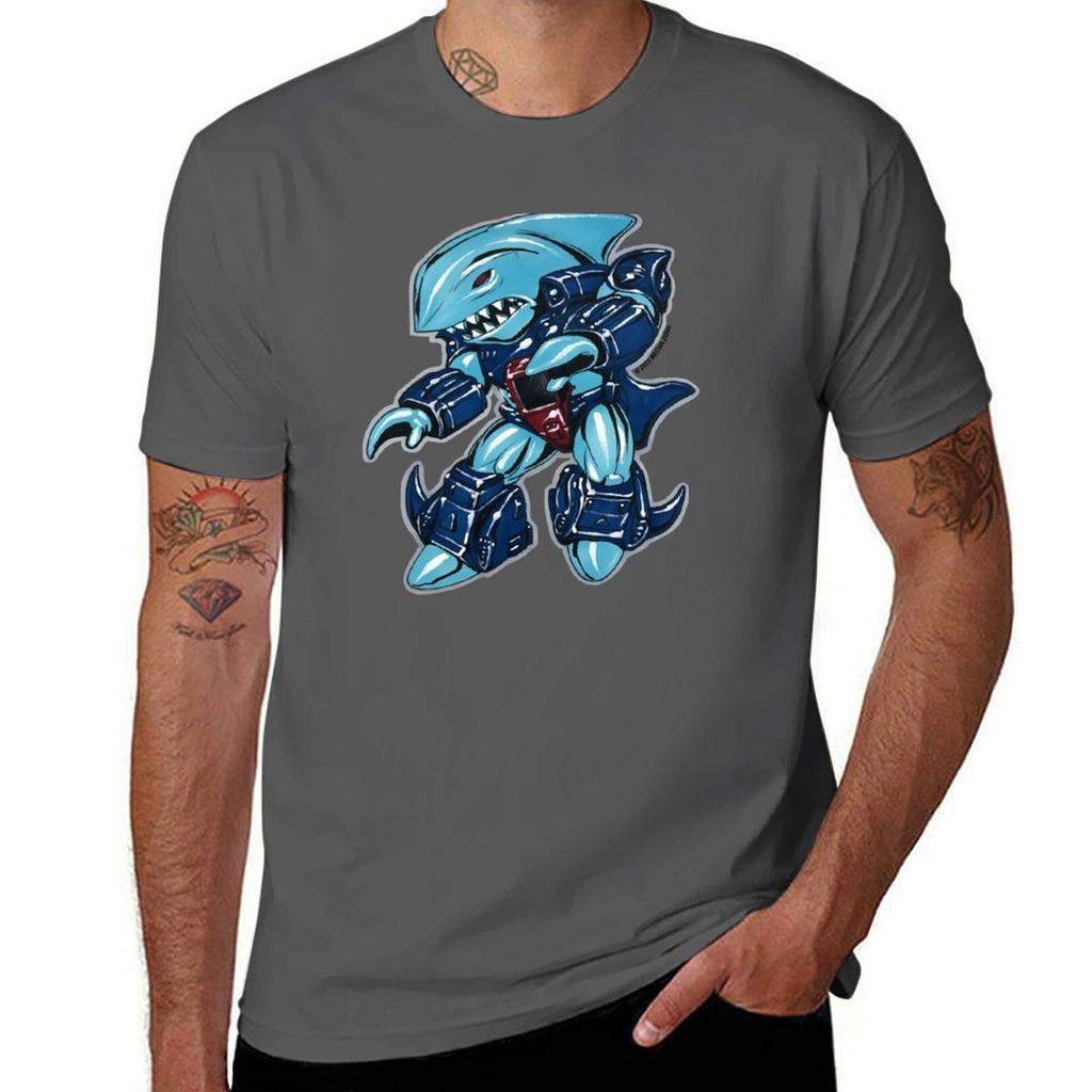 Warrior Shark Tshirt Fashion Pattern Printed Tee Shirt