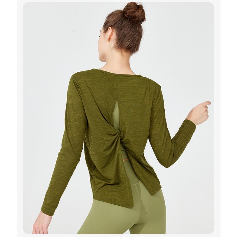 Women's Autumn and Winter Long-sleeved T-shirt Sports and Fitness Large Size Hoodie Tops