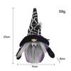 1 Pcs Cute Faceless Gnome Mini Figurines Halloween Tabletop Decor With Spider Bat Pattern Indoor Home Party Holiday Ornament
