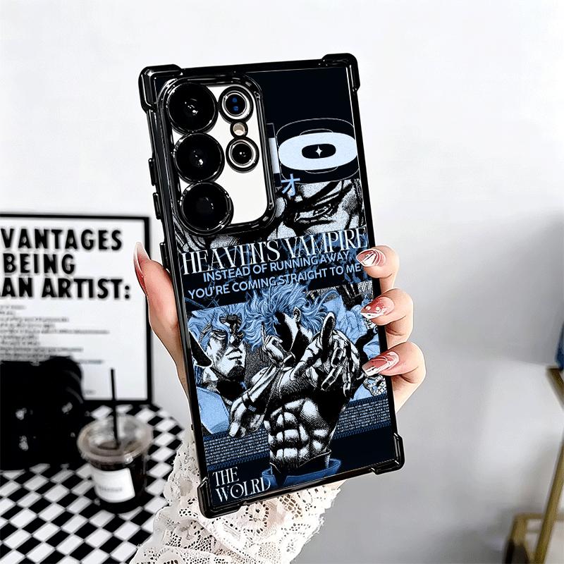 Custodia per Telefono Morbida Cool JoJo Adventure Per Samsung Galaxy S26 Ultra S25 Edge S24 FE S23 Plus S22 S21 + S20 Placcatura Anti-Caduta Fundas