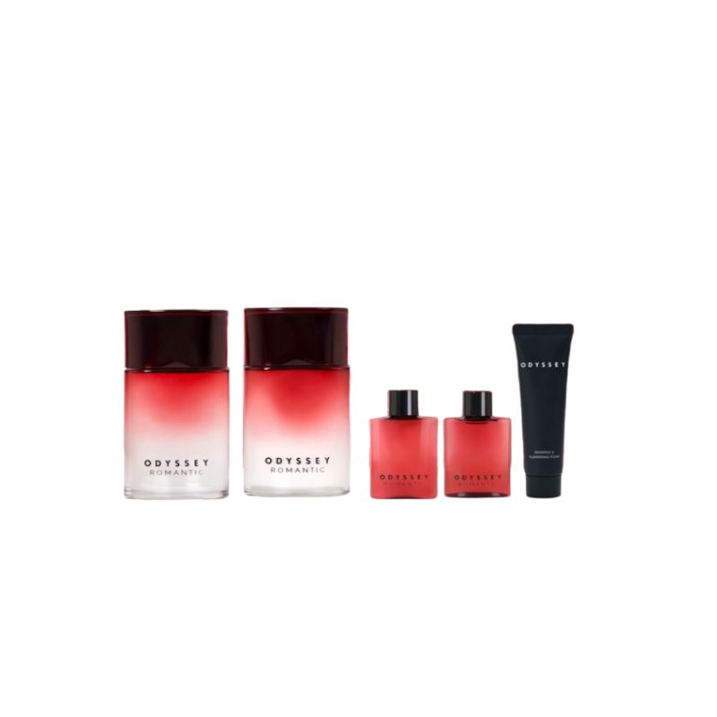 ODYSSEY Romantic The Classic Mens Skincare Gift Set Toner 130ml Lotion 130ml 5pcs Full Care Kit