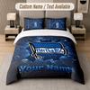 Custom Bedding Set Hertha Bsc Pattern, Print Name Text 1 Duvet Cover Plus 2 Pillowcases Home Textile
