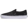 Vans Schachbrett Classic Slip-on Abriebfest Leicht Niedrig geschnitten Skateboard-Schuhe Unisex Schwarz VN000EYE276