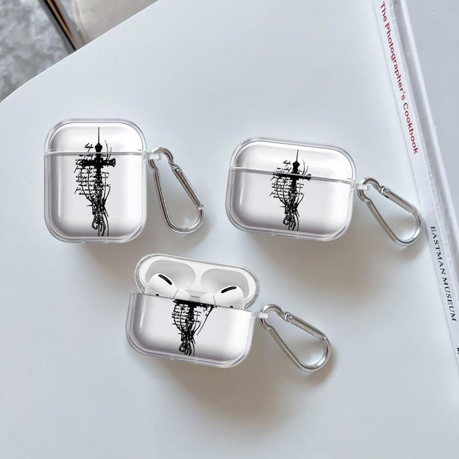 Cross Bibles Pattern Case For Airpods Pro2 4 Pro3 3 Pro 1 2 Clear Earphone Cases Cover