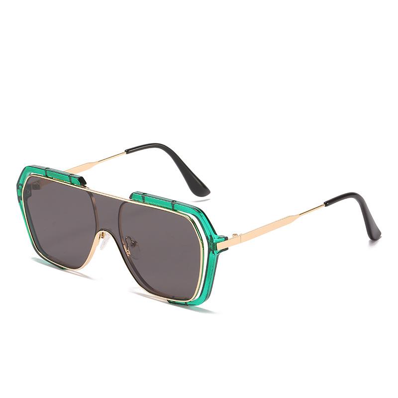 JYL TS Sunglasses Yellow Square UV Driving Unisex/2589