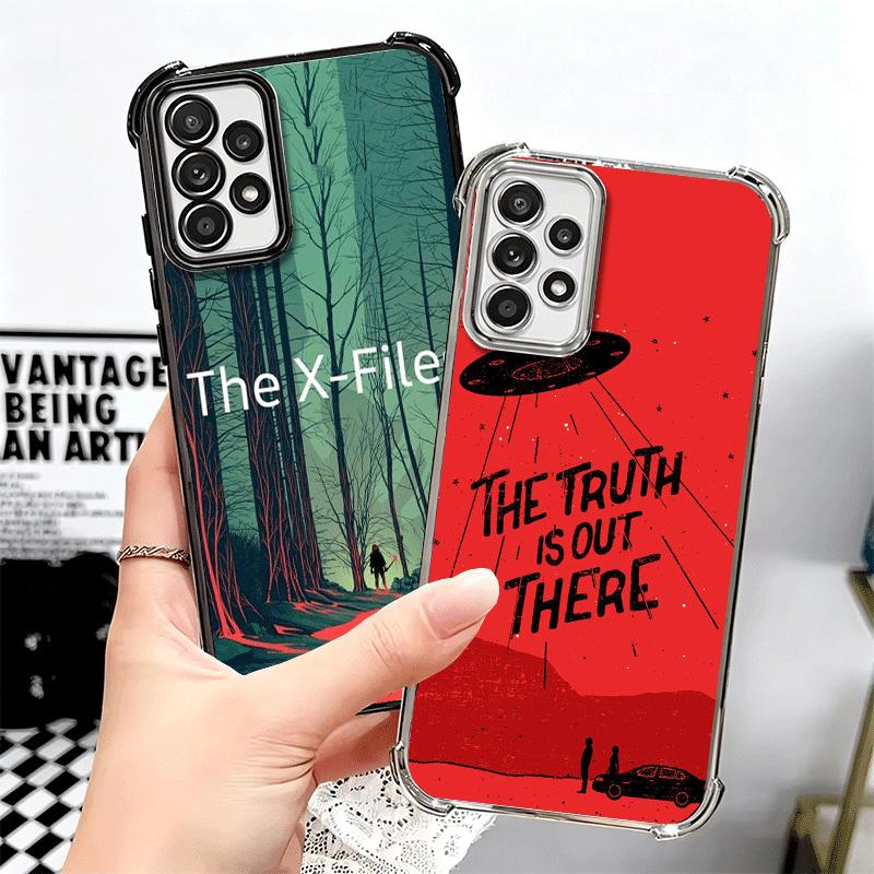 The X Files I Want to Believe Plating Phone Case For Samsung A17 A07 A37 A57 A16 A56 A15 A55 A14 A54 A13 A53 A26 A36 A25 A35 A24