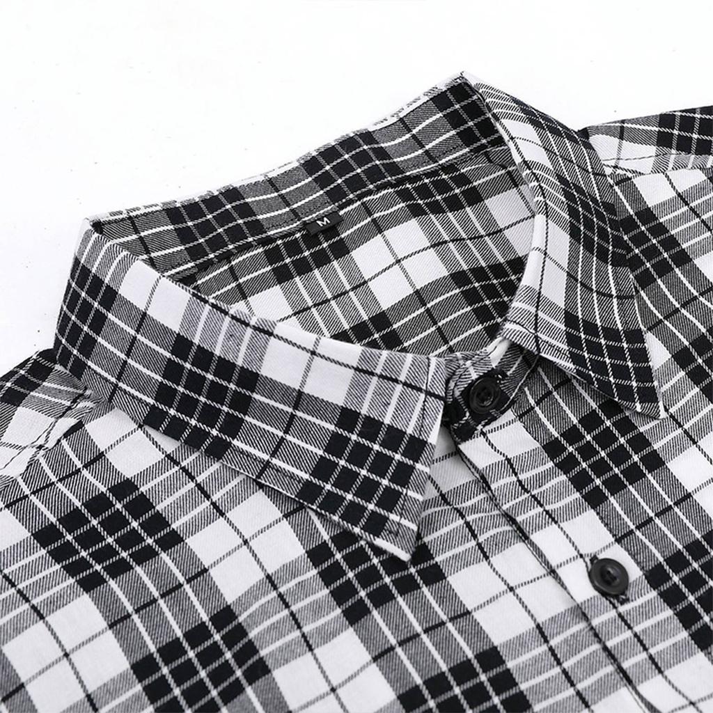 Cămăși cu mânecă scurtă de designer de primăvară vară pentru bărbați, casual, din bumbac, in dungi, cămăși largi