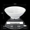RuHan A8 9-inch White Melamine Noodle Bowl - 5 Pack