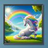 5D DIY Full Round Drill Diamond Painting Garden Unicorn Home Decoration Art