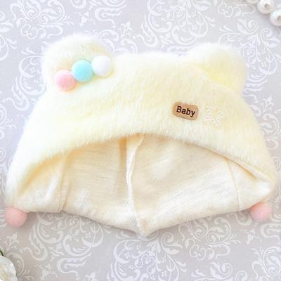 Beerenoor Hoed voor Pluche Speelgoed (10cm), Crème, voor Knuffels, Kigurumi's en Oshi Pluche Beesten.