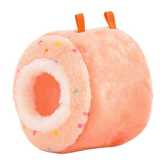 Hanging Small Pet Bed Plush Parrot Bed, Warm Hammock, Cozy Hideout Winter Cave Indoor Sanctuary for Animal Cage Accessory Sugar Glider Hamster