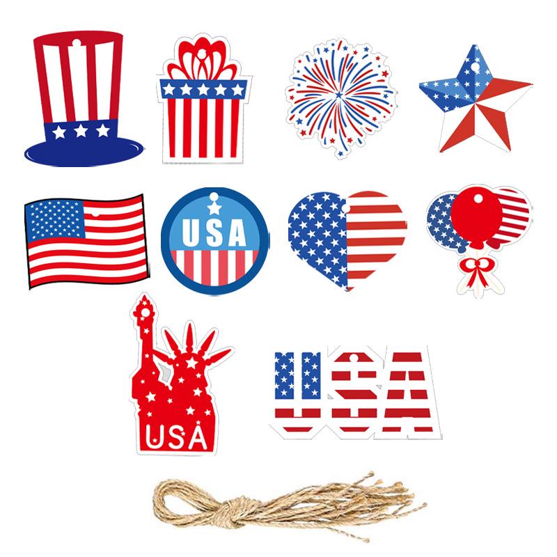 USA Independence Day Star Pendant Decoration