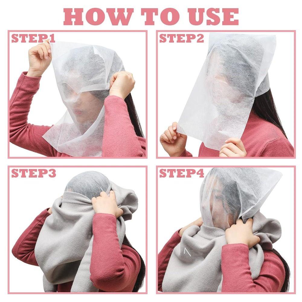 Breathable Face Makeup Protector Hood Disposable Beauty Makeup Protective Hoods New Makeup Hood