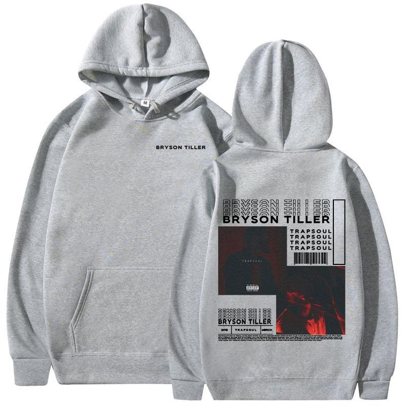 Rapper Bryson Tiller Trapsoul Music Album Hoodies Men Women Hip Hop Vintage Oversized Sweatshirts Casual Long Sleeve Pullovers