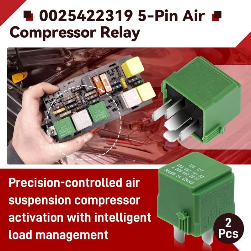 Quick Install Car Relays Replacement 0009828523 ABS Metal Construction Relays Upgrades for C300 E350 GL450 S600L Vehicles