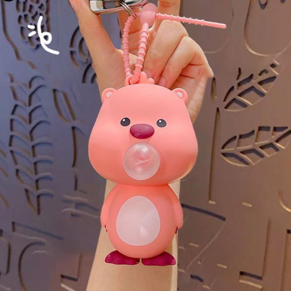 Capybara Bubble-blowing Squishy Toy Stress-relieving Doubles As A Keychain Fun for Decompression.