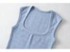 2023 Summer Square Neck Bodycon Cashmere-Texture Women's Slimming Vest