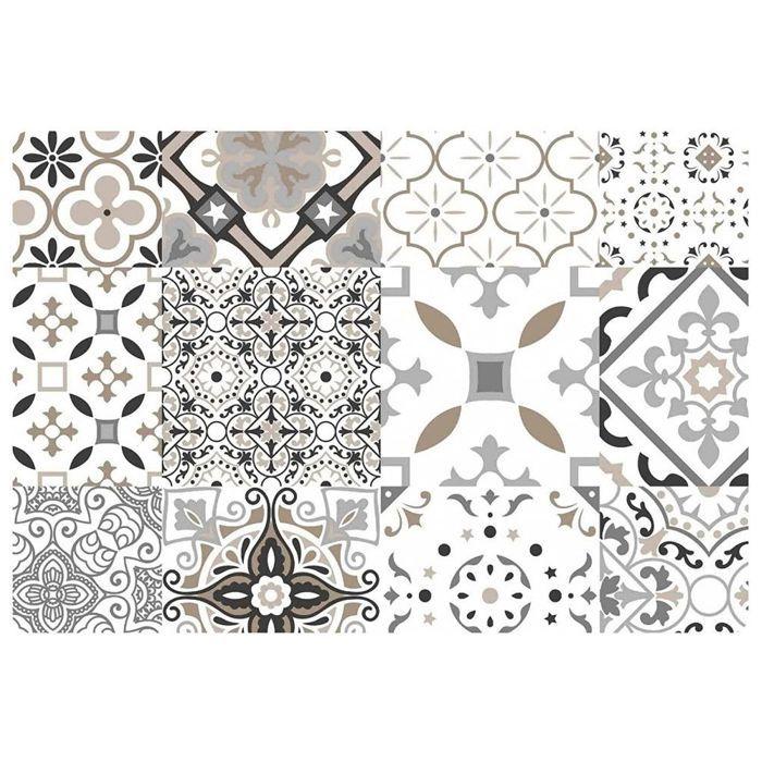 Set de table 30 x 44 cm pvc imprime taormina Gris