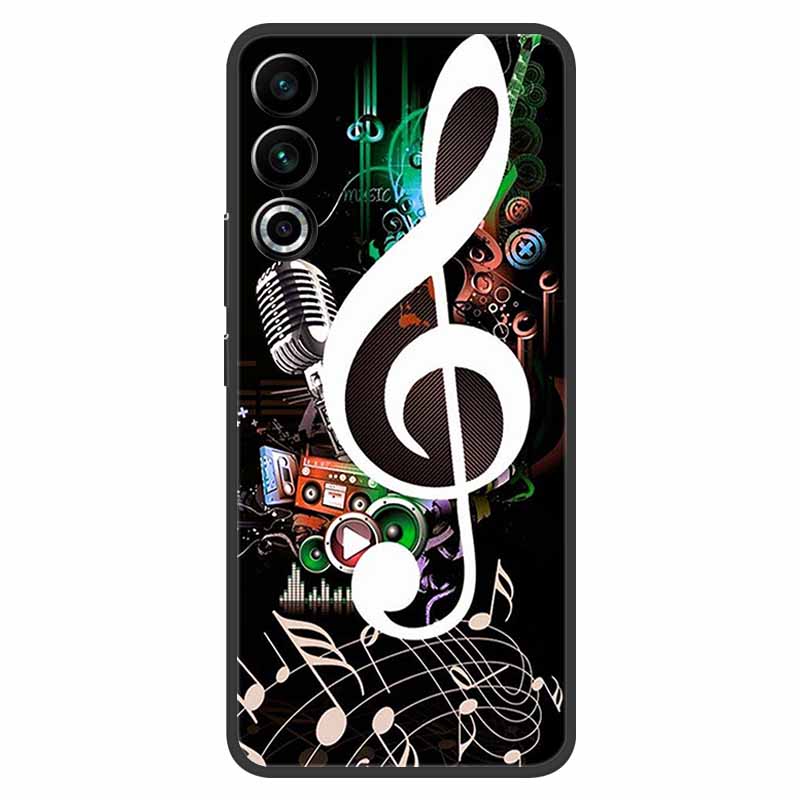 For Meizu 20 Case 6.55" Capa Silicone Painted Soft Black Cover for Meizu 20 2023 Covers Para Meizu20 Coque TPU Protective Shells
