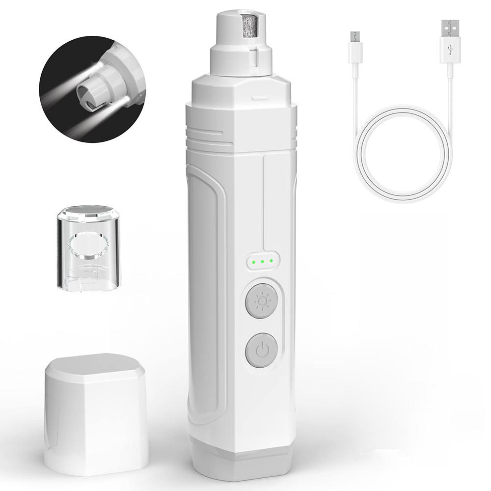 

Электрические щипчики для ногтей домашних животных USB-зарядка бесшумные с подсветкой кошачьи лапки триммер для ухода за когтями инструменты для кошек и собак шлифовальная машина для лап белый