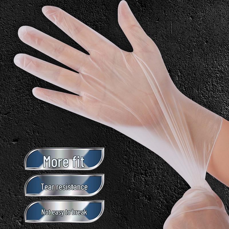 Yingke Disposable Food Grade PVC Gloves - Transparent, Protective, and Commercial-Use