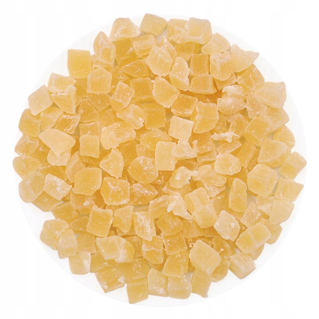 Ananas Kandyzynowany kostka - 200g Suszony w kostkach