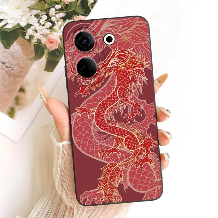 For Tecno Camon 20 Premier Phone Case CK9n Cover Fashion Simplicity bow flower Soft Silicone Shell Tecno Camon20 20Pro Funda