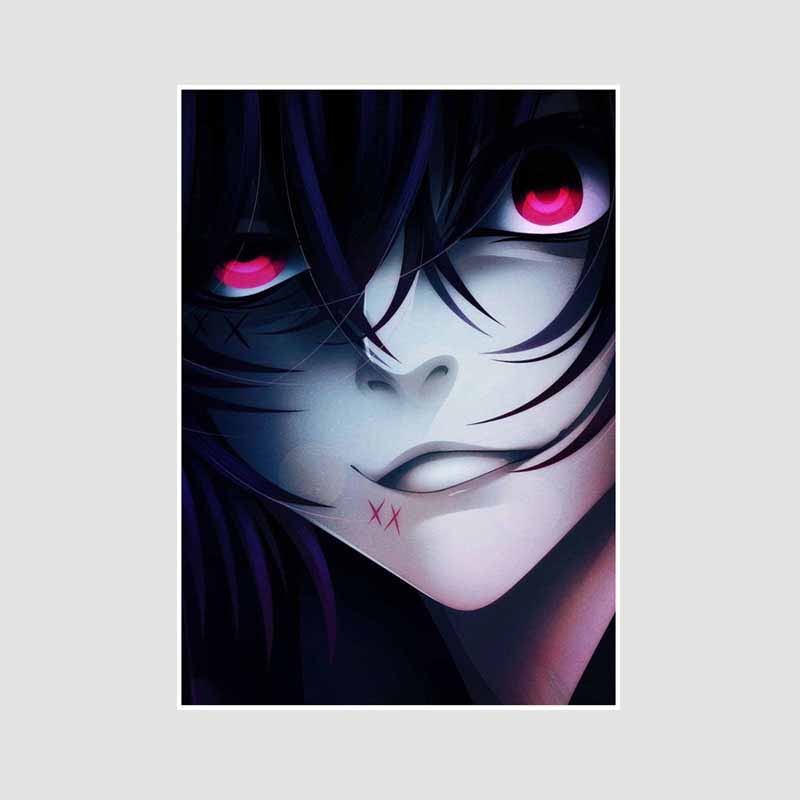 Bílý papír Plakáty a tisky Tokyo Ghoul Klasické japonské anime Nástěnné umění Malba Plakátová nástěnná malba Obrázek Manga Dárek pro fanoušky Pokojová dekorace Domácí dekorace