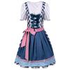 Women's Casual Beer Dress Short Sleeve Drop Shoulder Dress Bavarian Women's Clothing