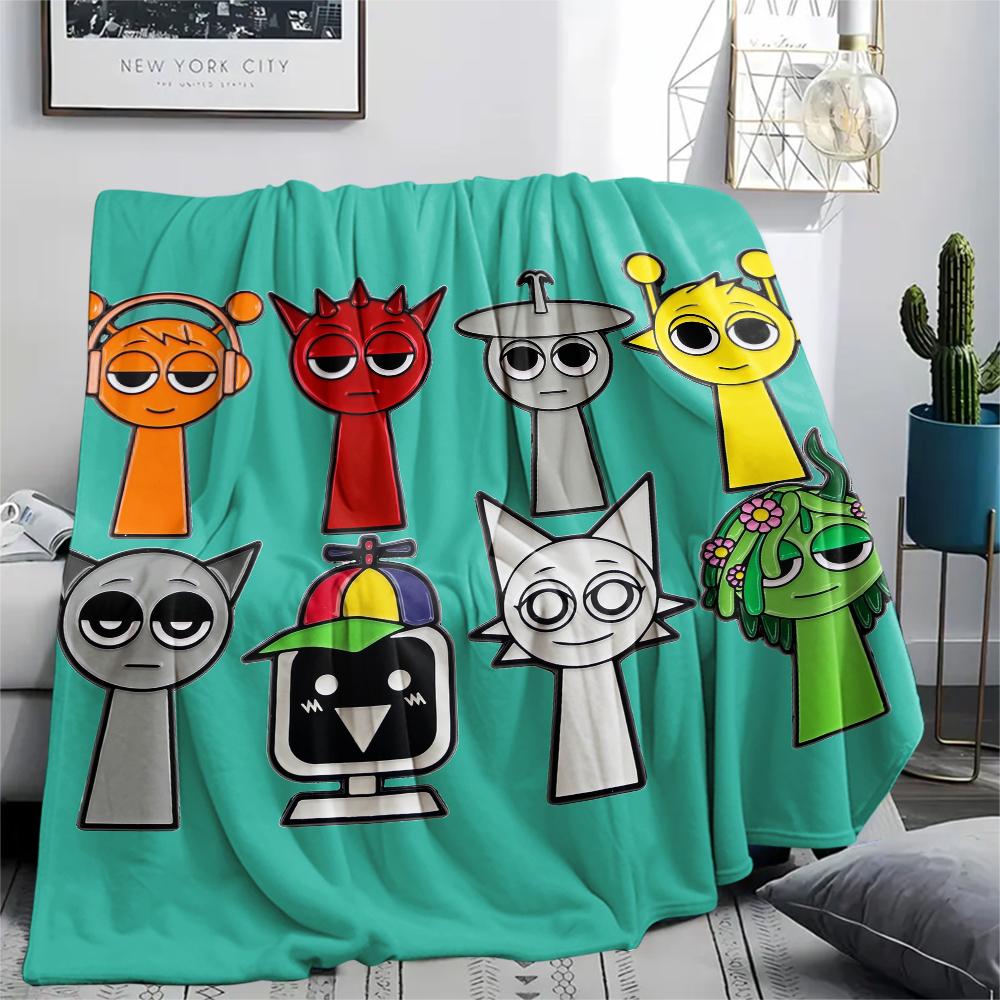 

sprunki,pattern Flannel Blanket, High quality Comfortable for All Seasons, Home Decor, Warmth and Comfort, Perfect for Gifts. 80cm x 120cm