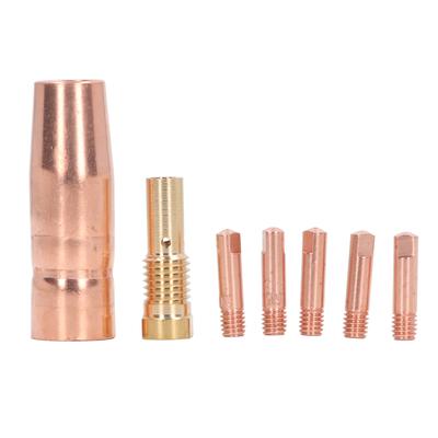 Accessorio Pistola Saldatura MIG Anima Piena Senza Gas 0.9mm 0.035in Kit Punte Ugello Ottone Attrezzatura per