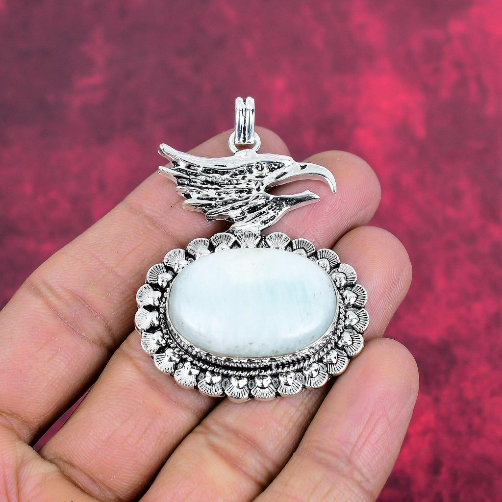 Hemimorphite Pendant, 925 Solid Sterling Silver Gemstone Jewelry, Handmade Pendant, For Thanksgiving