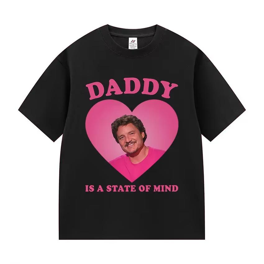 Pedro Pascal Dámské tričko s filmovým vzorem Retro Vysoce kvalitní Módní oblečení Vhodné pro muže i ženy Vintage oblečení