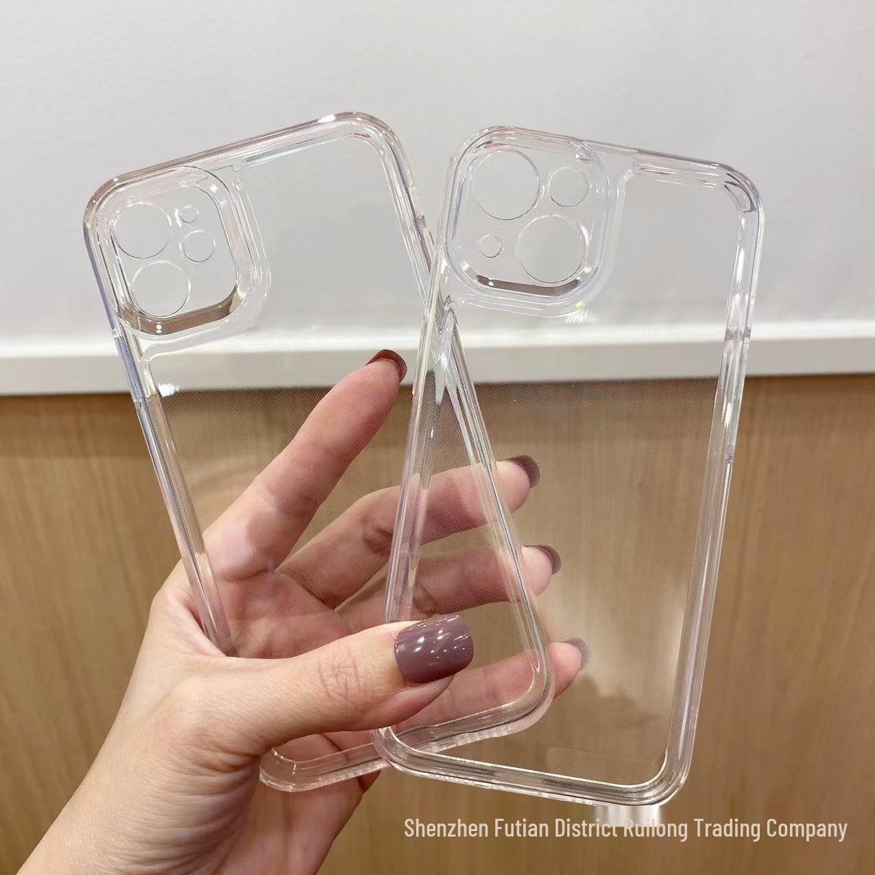 

Силиконовый забавный чехол с фруктами для iPhone 13/13 Pro - Прозрачный DIY чехол