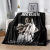 2023 M3GAN Horror Movie Throw Blanket Mysterious Character Soft Plush Fleece Lightweight Couch Bed Funny Halloween Friend Gift