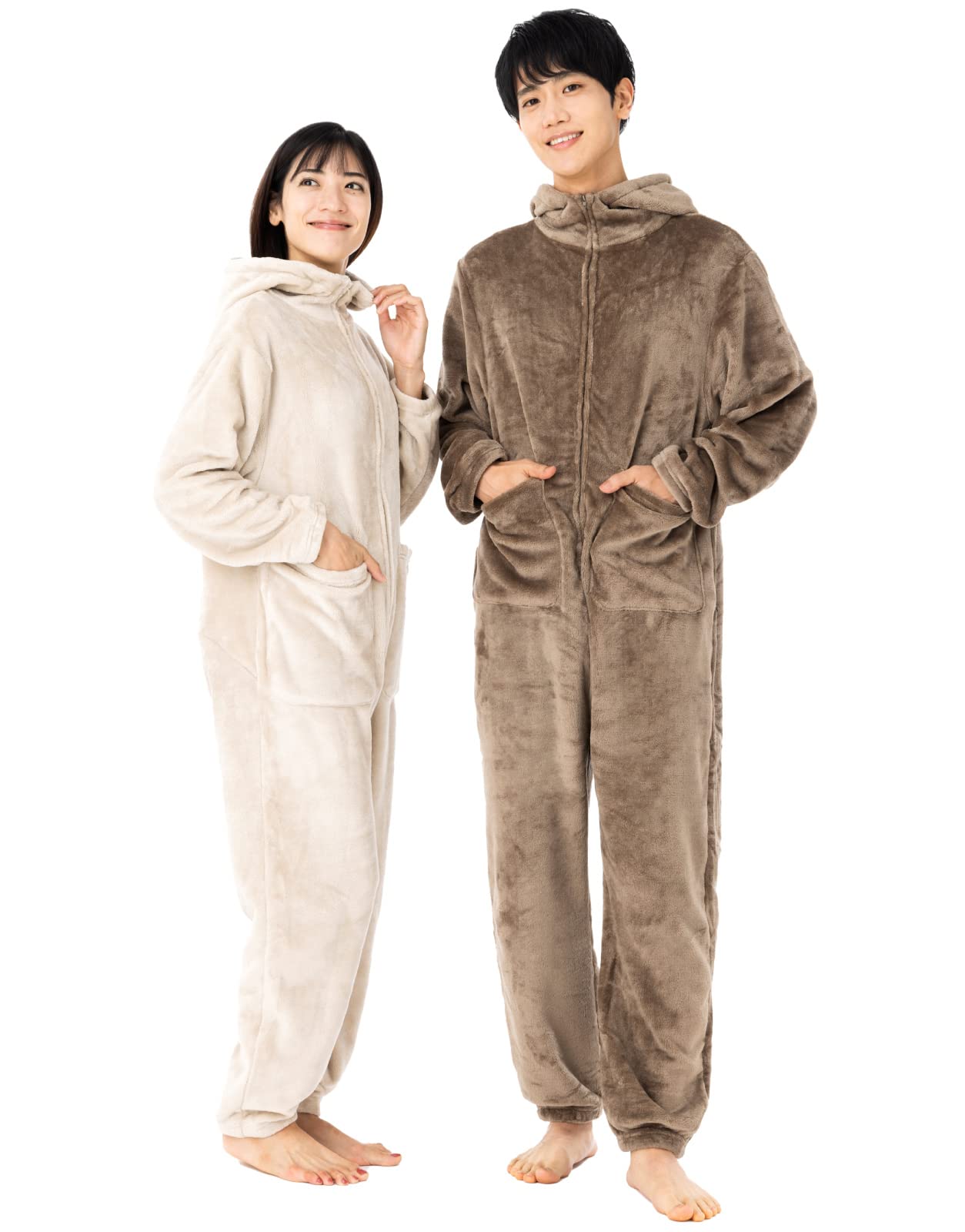 

Эксклюзивный носимый фланелевый кигуруми в тон, высокий, длинный, свободного кроя [Duerfusa] [Бренд Amazon], пижама, зима, унисекс, пижама, пушистый, домашняя одежда, шея,