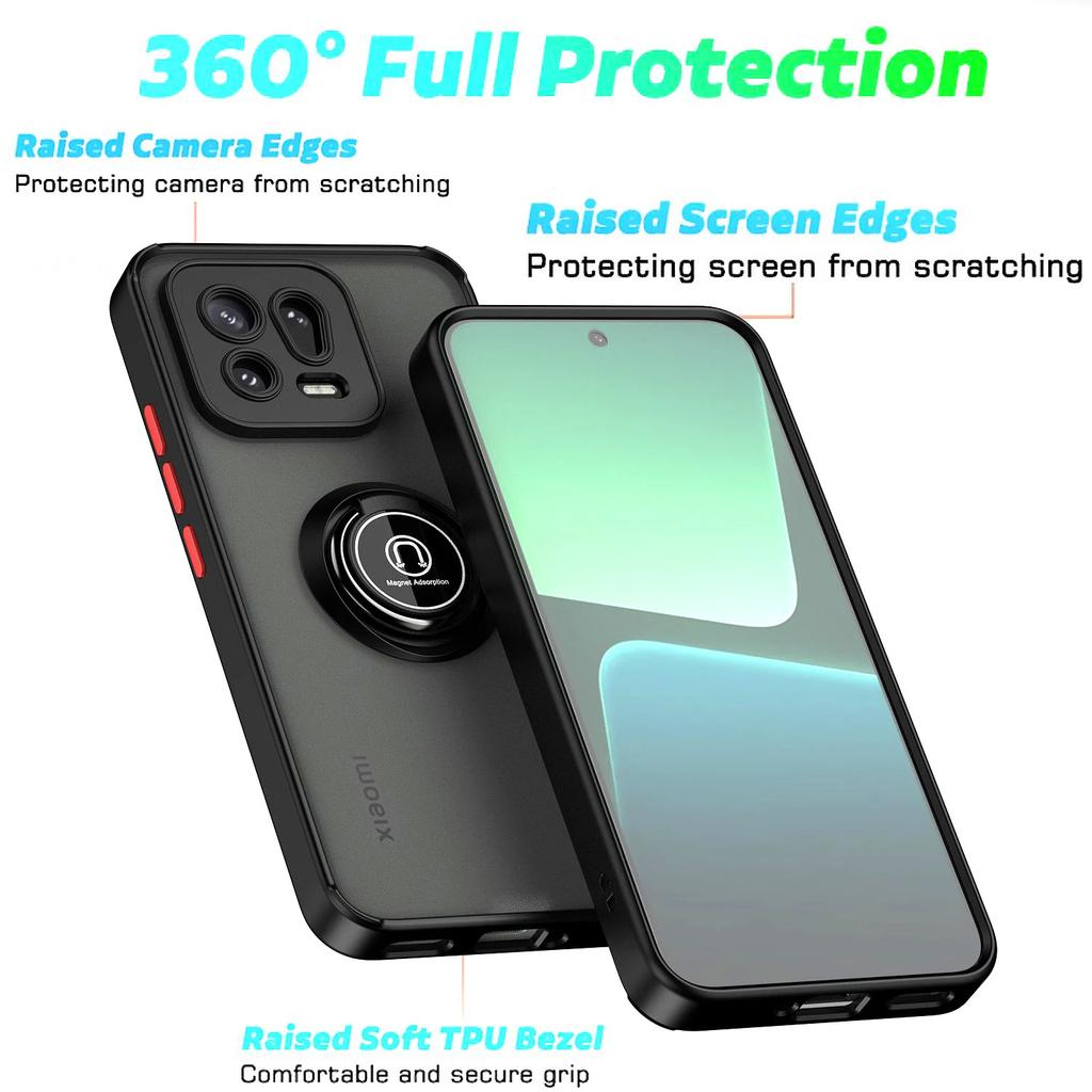 Magnetic Ring Holder Case For Xiaomi Mi 14T 13T 12T 11T 10T 15 Pro Funda For Mi 13 12 11 Lite Ultra Shockproof Armor Phone Cover
