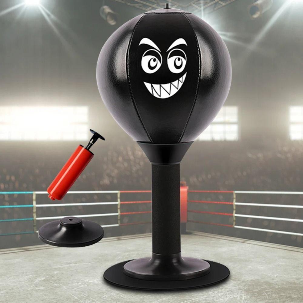 Inflatable Desktop Punching Bag Wall Mountable Desk Boxing Punch Ball  Boxing Practice