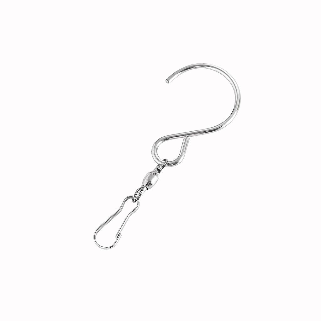 10pcs Swivel Hooks Clips for Hanging Wind Spinners Wind Chimes Crystal Twisters Party Tools Kitchen Bedroom Rotating S Hooks