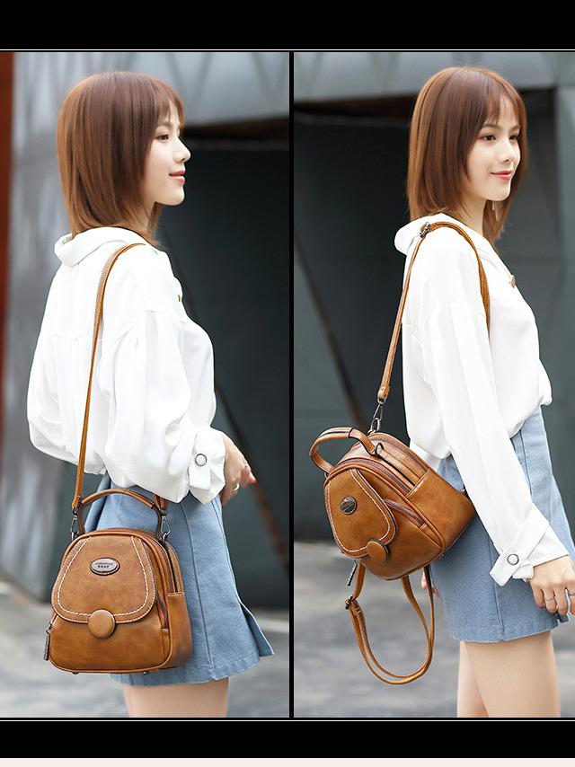 2025 Summer Retro European & American Crossbody Single-Shoulder Women's Backpack
