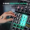BOMGE Professional Audio Mixer Soundboard Console Desk System Interface with Computer 48V Phantom Stereo DJ Studio DSP for Professionals and Beginners