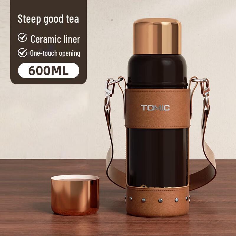 Temica Ceramic Lined Stainless Steel Insulated Tea Tumbler