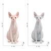 Decorative Static Sphynx Cat Sculpture Canadian Hairless Cat Pvc Toy For Home Decor