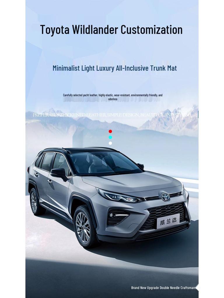 Full Coverage Trunk Mat Set for Toyota RAV4: Complete Interior Decoration for Tail Box