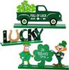 New St. Patrick's Day Wooden Ornaments Festival Ornaments - Festival Letters Toy Ornaments